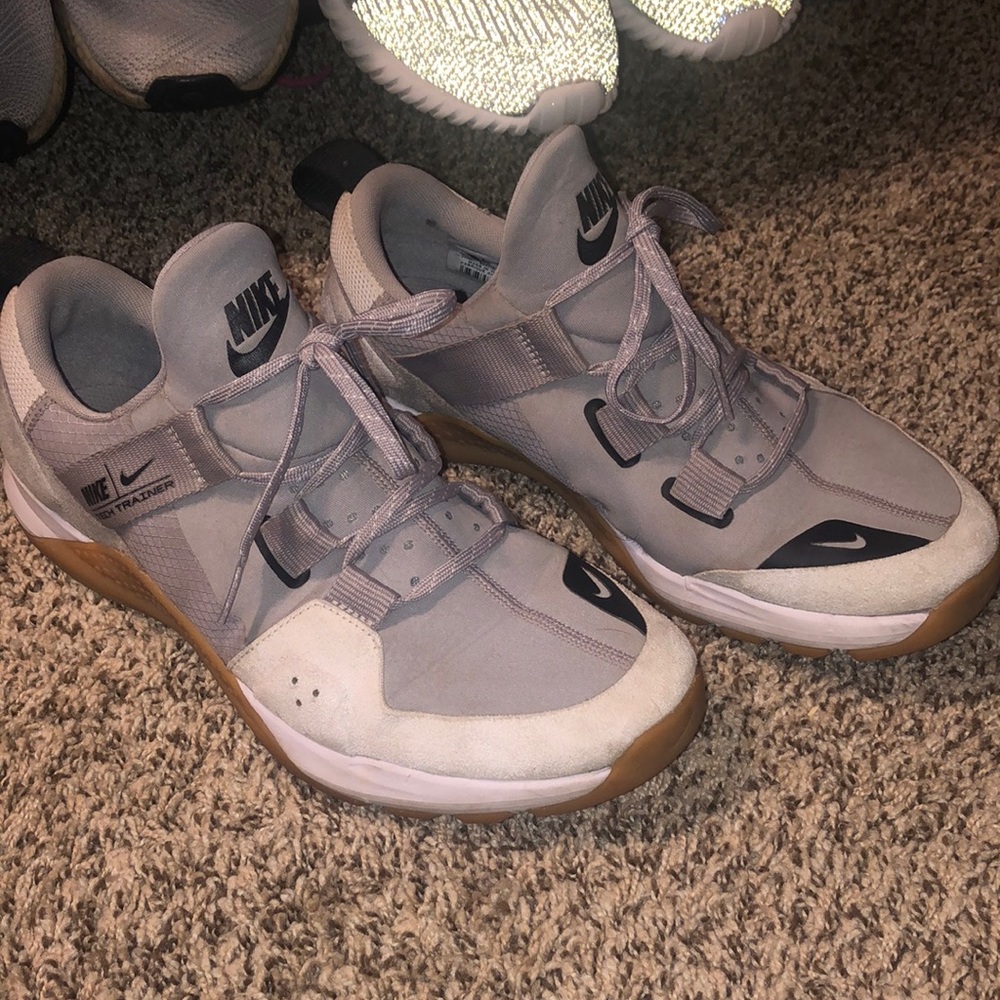 •Grey Tech Nike Shoes•